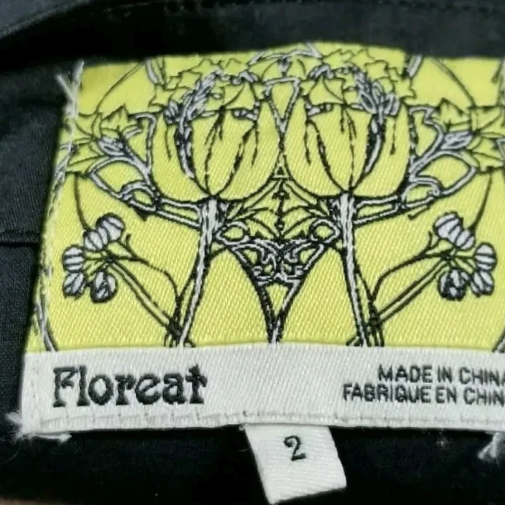 Floreat Embroidered Floral Ribbon Cranesbill Dress Anthropologie Vintage Retro - Picture 5 of 5